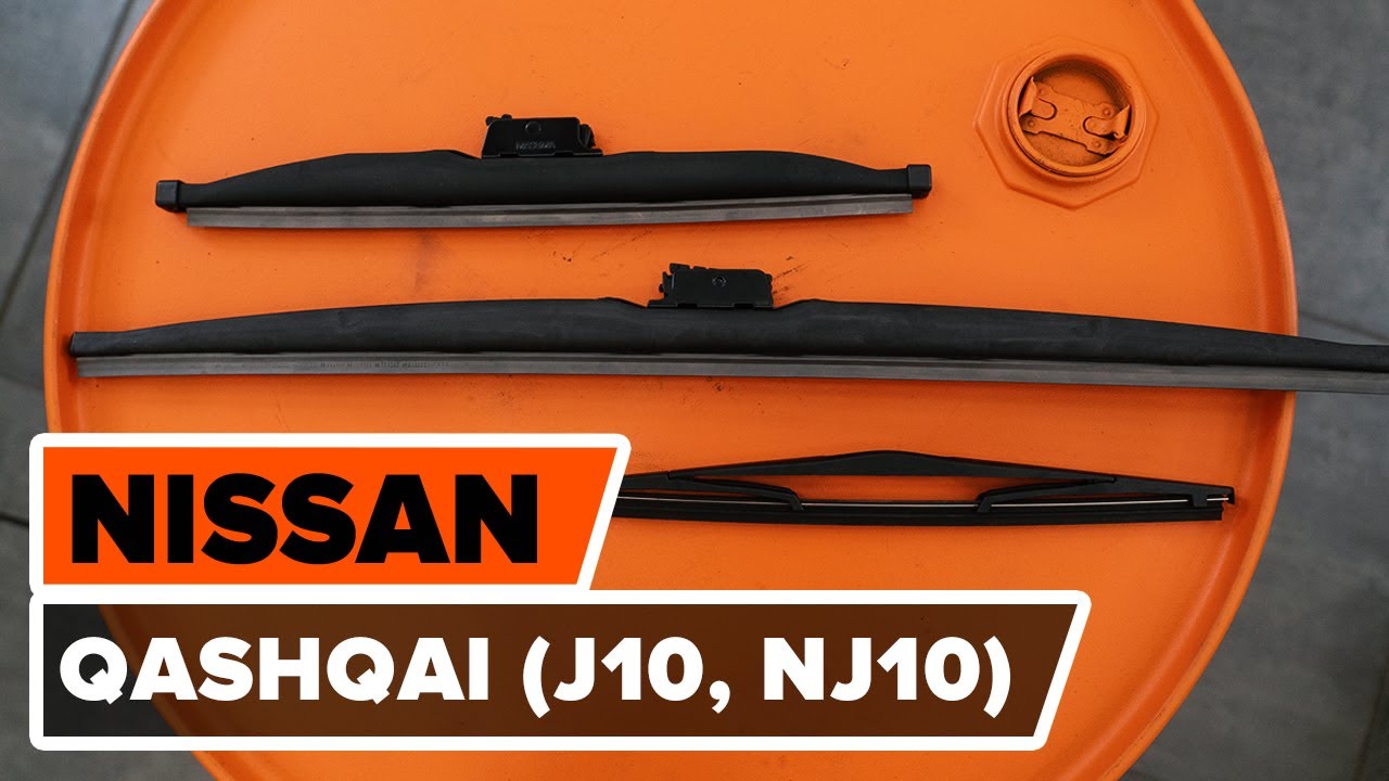 Hoe een ruitenwissers vervangen op een NISSAN QASHQAI (J10, NJ10) [AUTODOC-TUTORIAL]