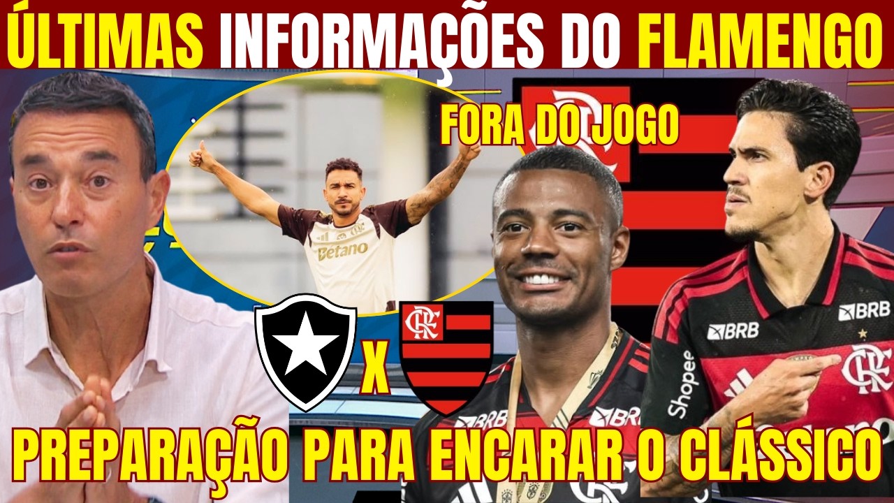 ÚLTIMAS INFORMAÇÕES DO FLAMENGO NESTA SEXTA! PREPARAÇÃO PARA O CLÁSSICO CONTRA O BOTAFOGO!