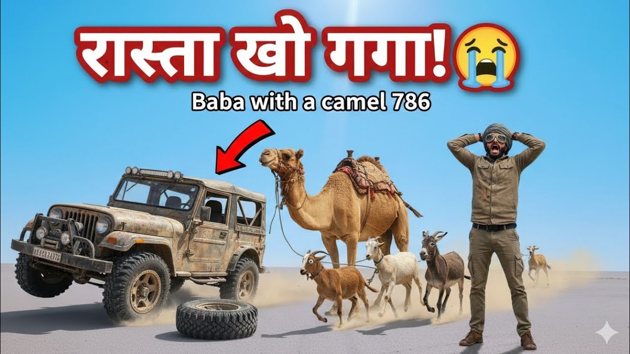 🐪 अगर आप भी विदेश आने के लिए सोच रहे हैं तो यह वीडियो एक बार देख लीजिए #Baba with a camel 786#camel 