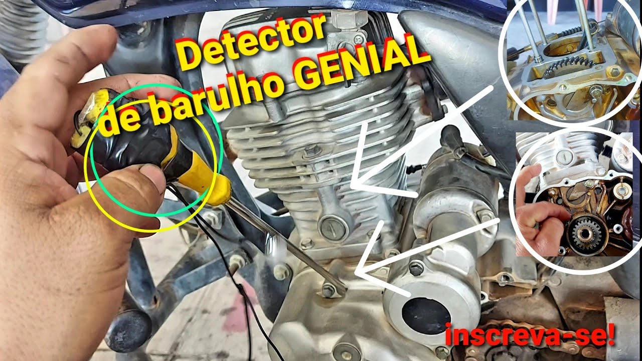 Titan 125 com barulho no motor, veja como resolvi sem trocar peça e técnica pra descobrir barulho.