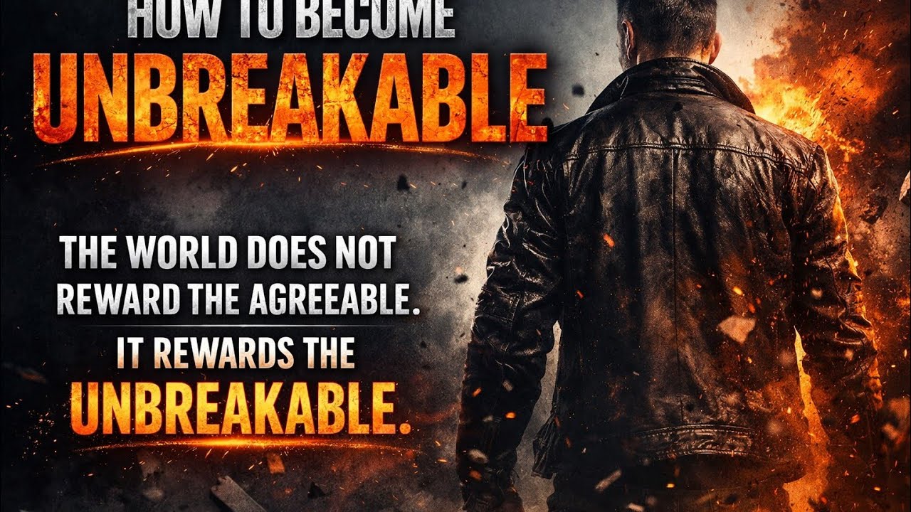 “The world does NOT reward the agreeable. It rewards the unbreakable.”
