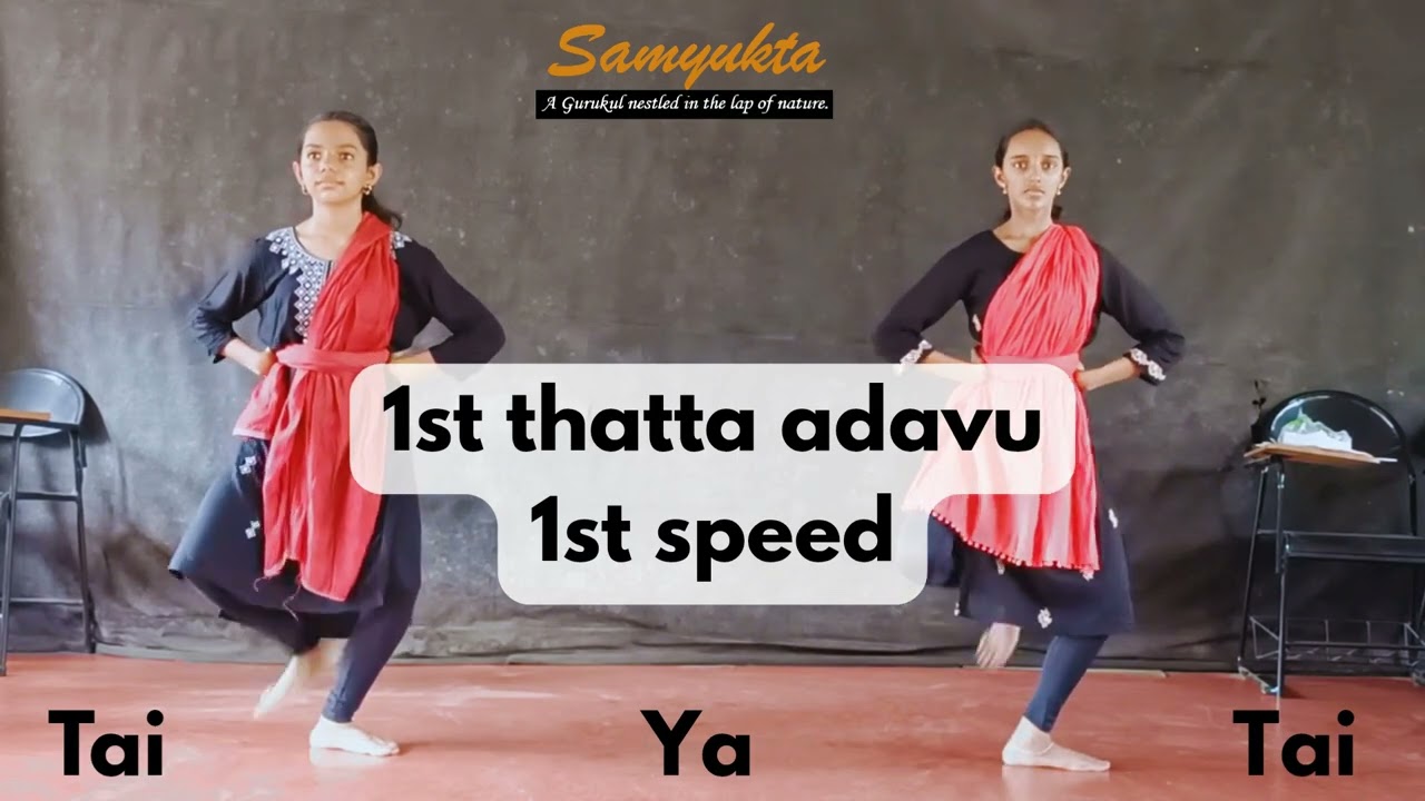 Thatta Adavus || 1st Thatta Adavu || Bharatanatyam || Samyukta