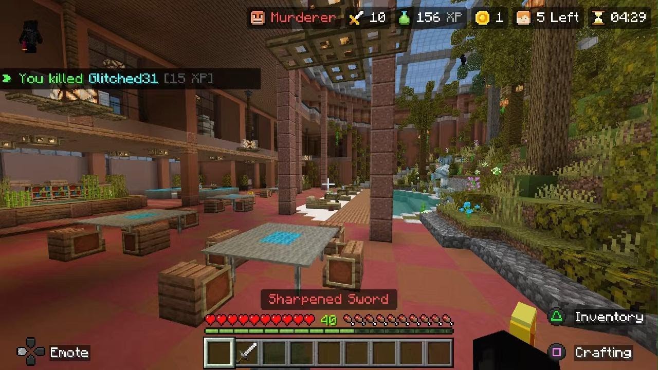 Minecraft Murder Mystery on the Hive/ Murderer gameplay