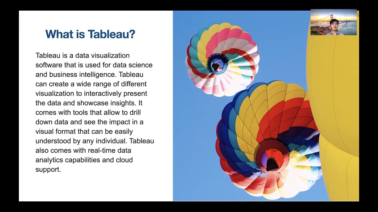 Introduction to an amazing visualization software -- Tableau by Boliang Liu