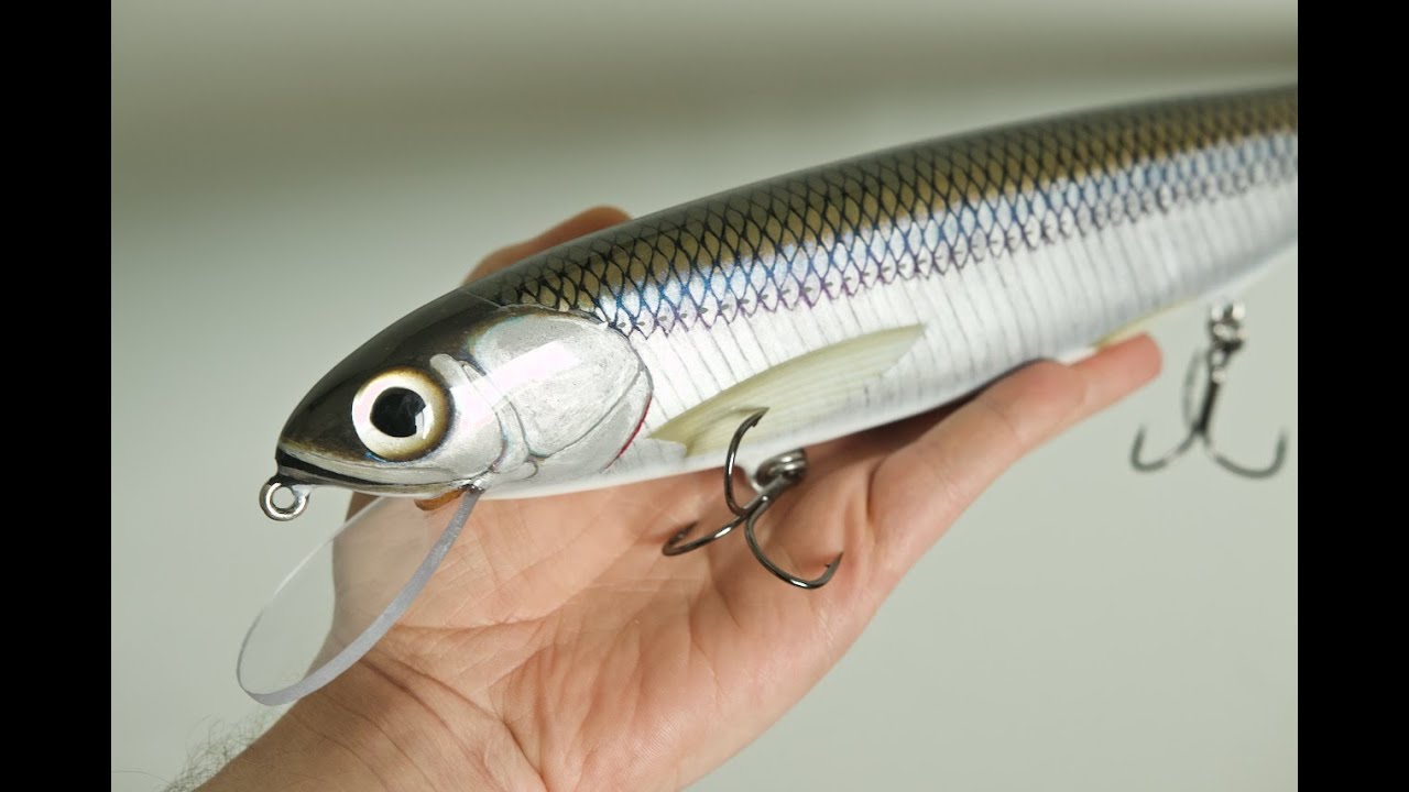 painting a lure with just a paintbrush.