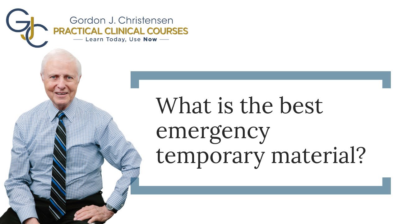 What is the best emergency temporary material?