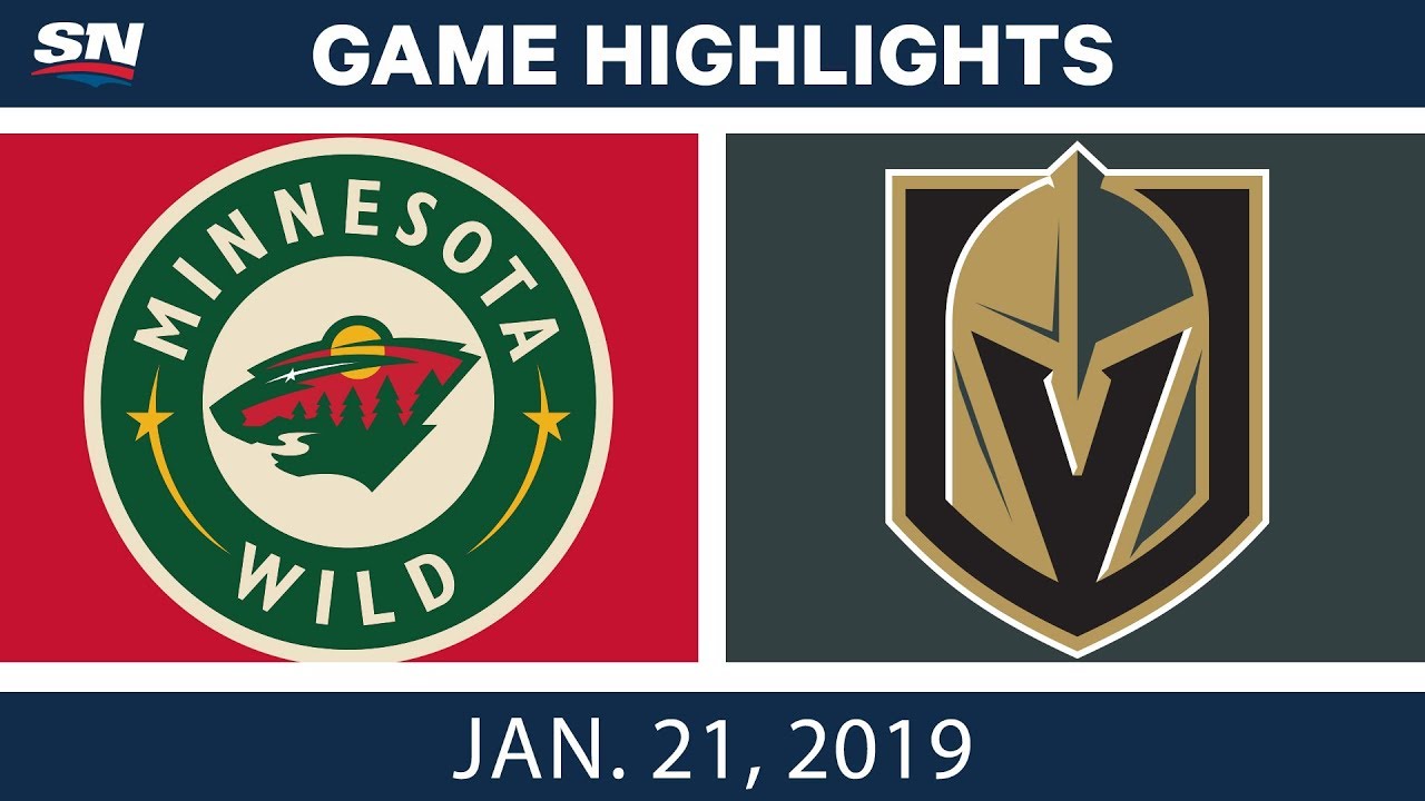 NHL Highlights | Wild vs. Golden Knights - Jan. 21, 2019