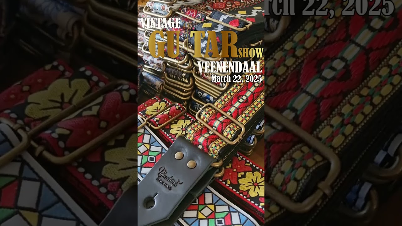 Vintage Guitar Show Veenendaal 2025  - New Vintage Bluebird Guitar straps