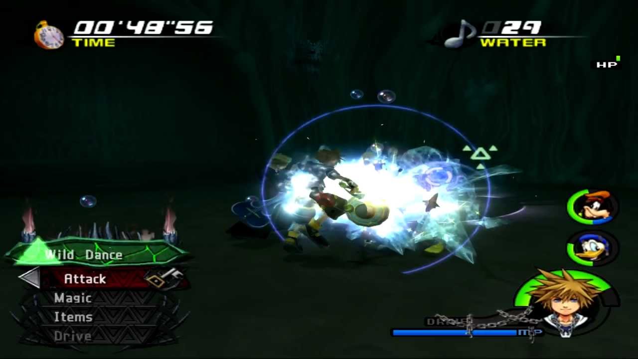 (1080p HD) KH2: FM (English) - Sora vs Demyx (First Battle) (Proud Mode) | PCSX2
