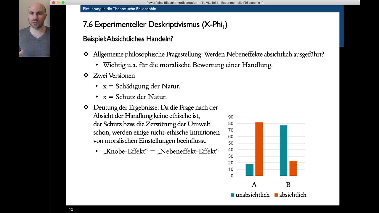 Theoretische Philosophie: Experimentelle Philosophie, 6. Video
