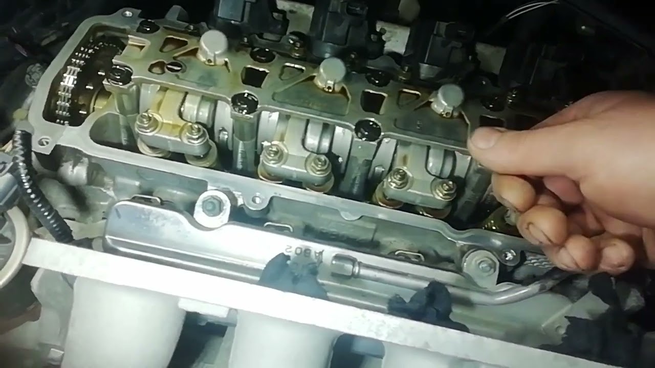 Honda FREED мотор L15A регулировка зазоров клапанов Впуск 0.15-0.20 Выпуск 0.25-0.30
