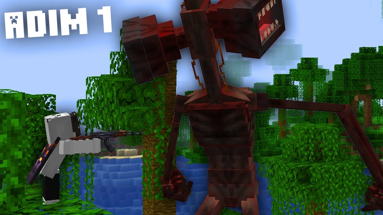 SİLAH İLE SİREN KAFA AVLAMAK! - Minecraft Siren Head: The Arrival
