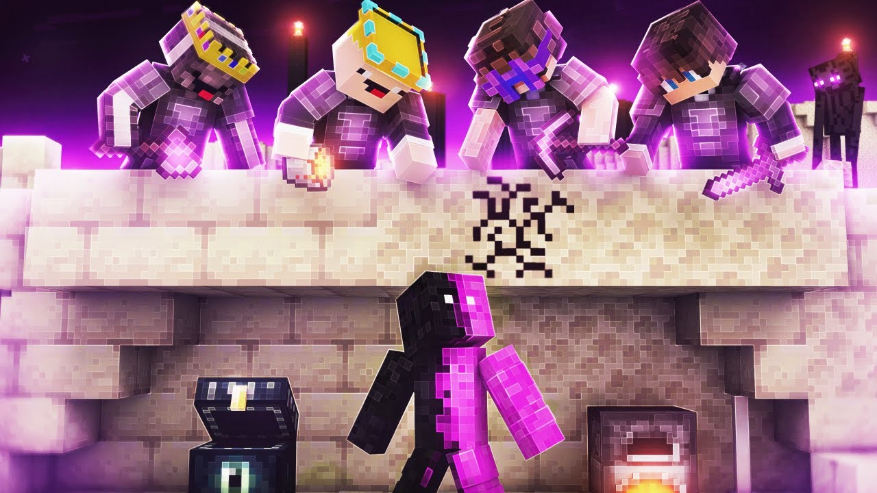Minecraft Speedrunner против 4 профессиональных игроков Minecraft