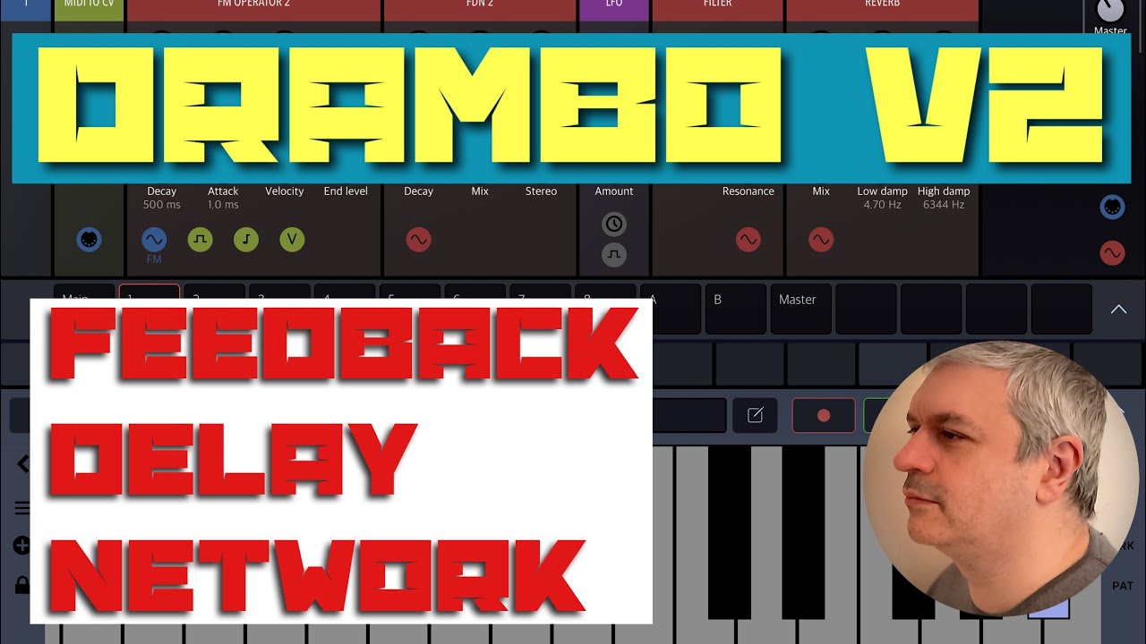 BeepStreet Drambo v2 - Demo / Tutorial 76: Gorgeous sound with FDN (Feedback Delay Network)