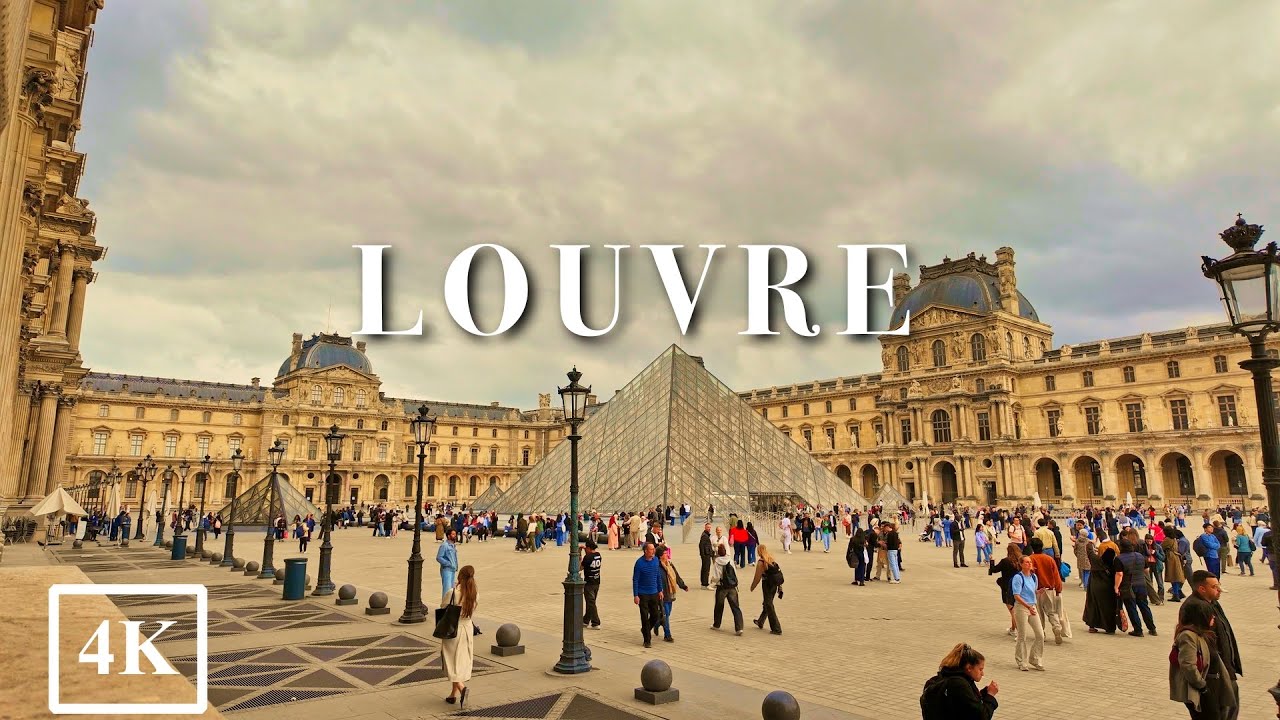 Louvre Museum I  Paris, France 4K 🇫🇷
