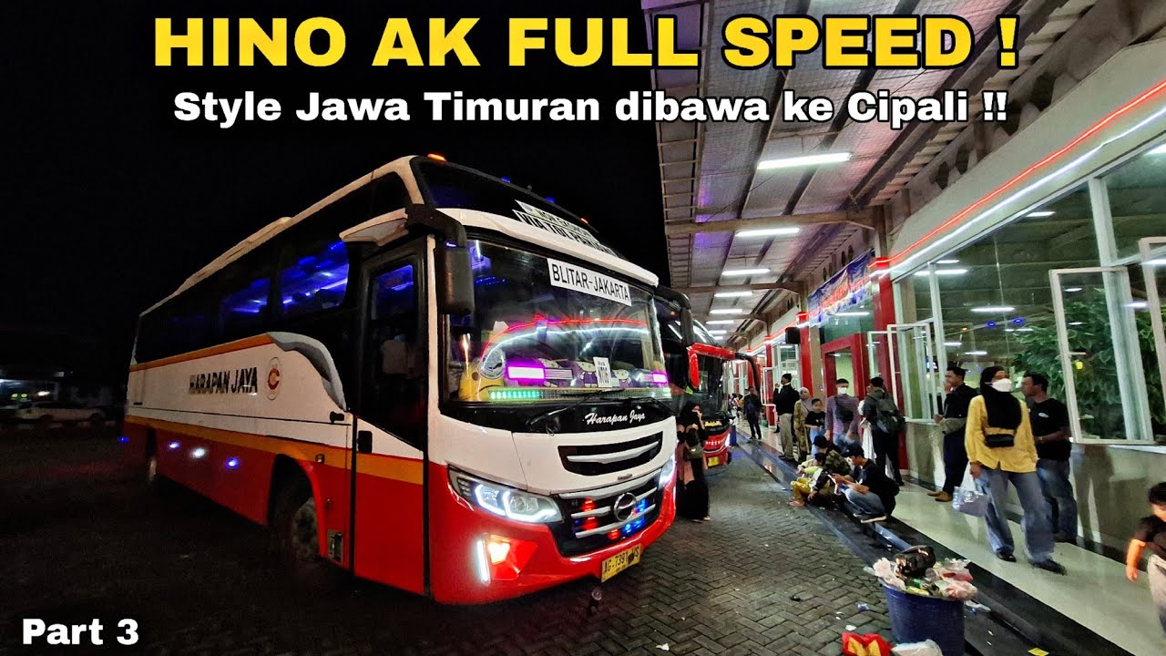 BIKIN HERAN❗️Mesin Depan Diajak Balapan Di Trans Jawa! Trip Harapan Jaya Patas Part 3
