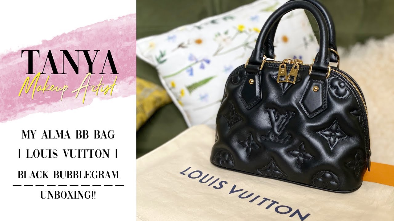 My Alma BB Louis Vuitton Bag - Black Bubblegram Edition - Unboxing!