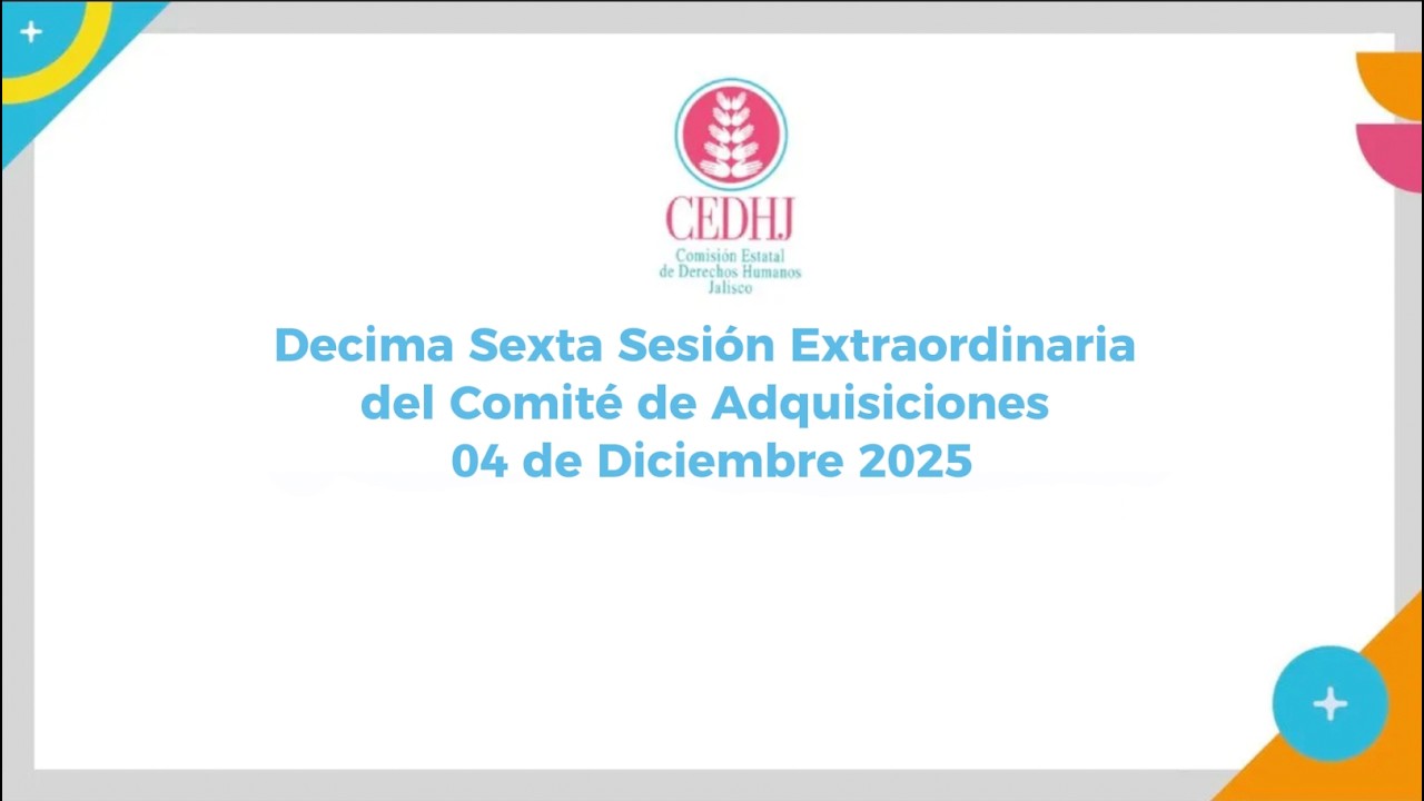 Decima Sexta Sesión Extraordinaria del Comité de Adquisiciones 04 de Diciembre 2025