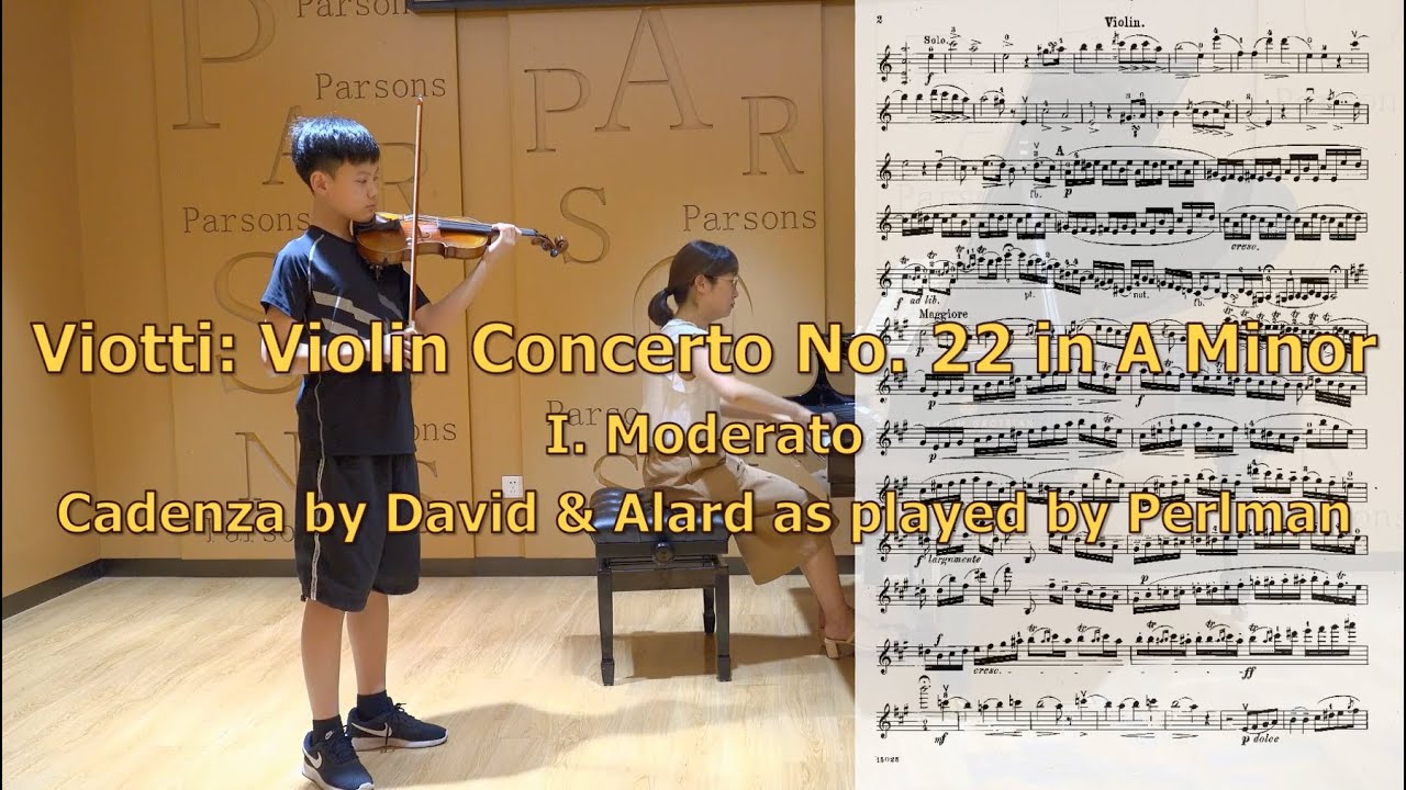 Viotti: Violin Concerto No.22 in A Minor, I. Moderato, Cadenza by David & Alard as played by Perlman