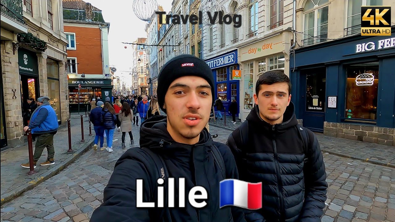 De grootste stad in Noord-Frankrijk bezoeken 🇫🇷 | Lille | Travel VLOG | 4K |
