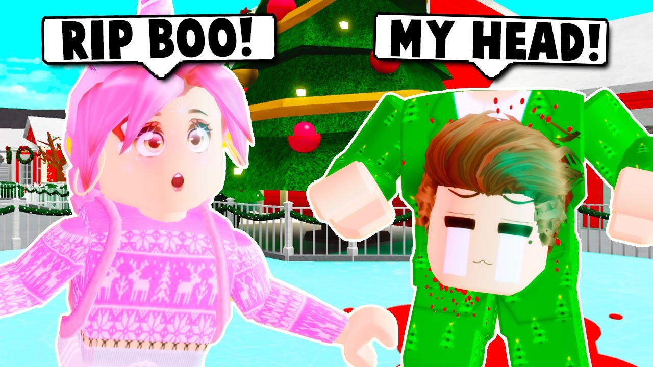 TAKING MY FAMILY ICE SKATING BUT MY HUSBANDS HEAD GOT CUT OFF ON BLOXBURG! (Roblox)
