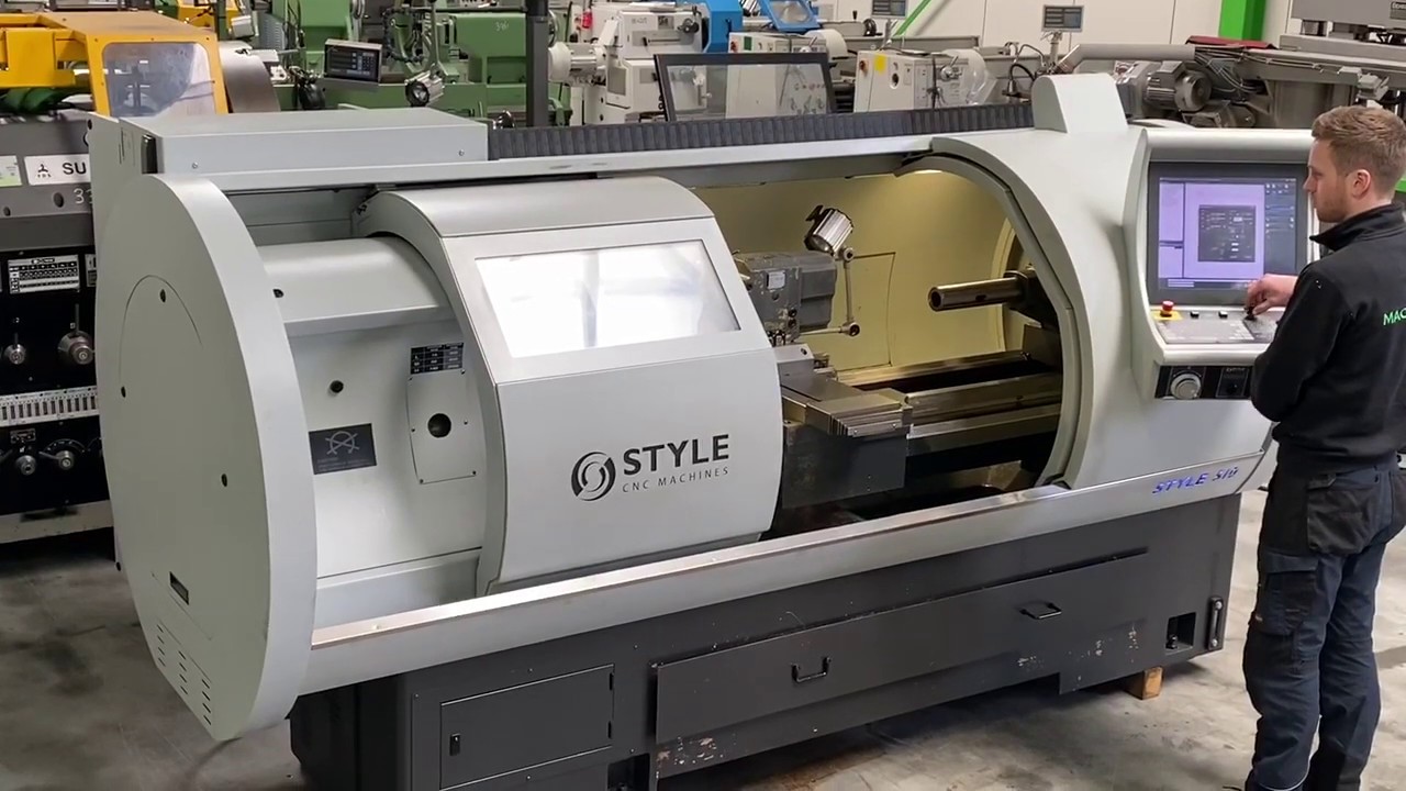 Style 510 x 1500 mm teachin lathe zyklengesteuert draaibank MACH4METAL 5413 2-3