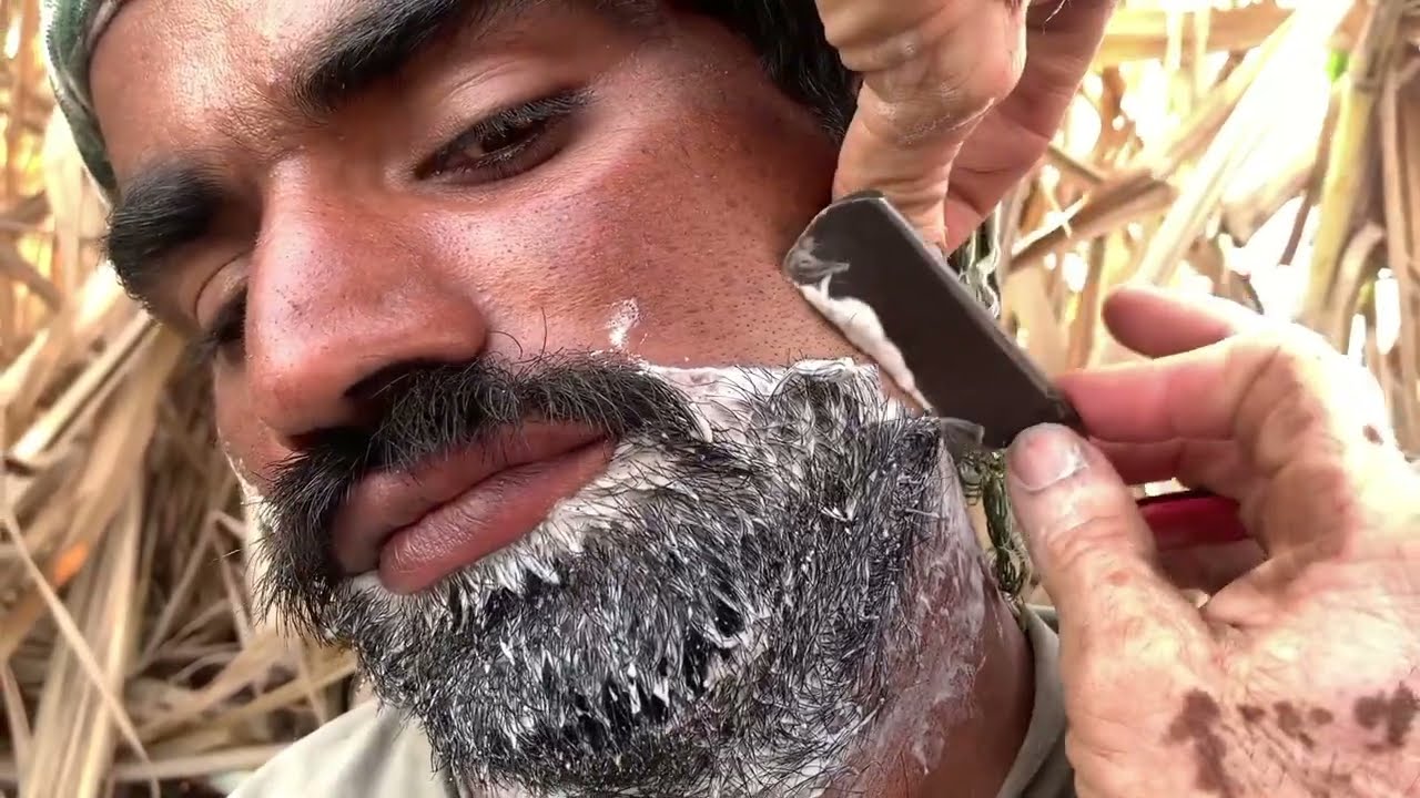 Asmr Shave young man by Barbar Old and Shaving system of world No Razor asmr🚫Blade [Asmr Ishfaq]
