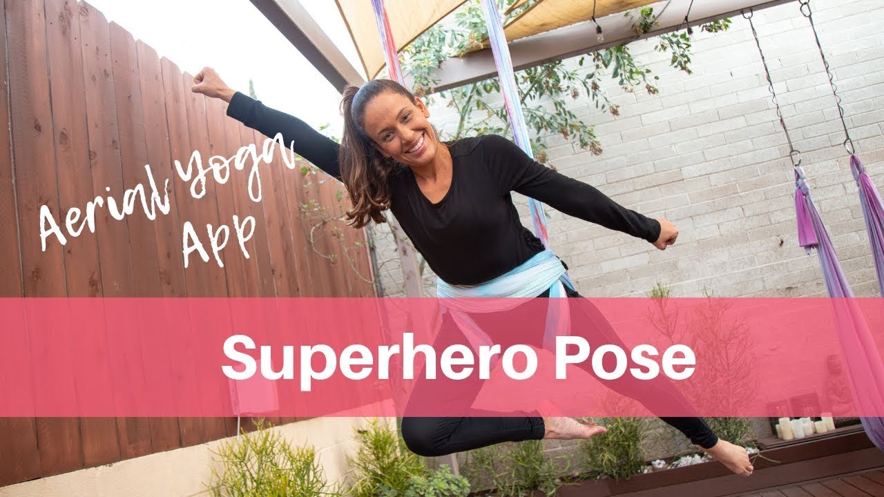 Aerial Yoga Advanced Pose: Superhero
