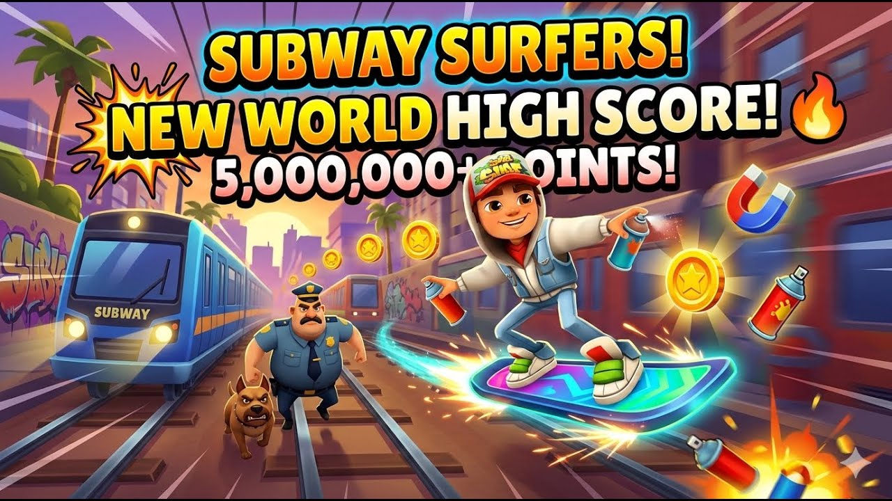 Live playing Subway Surfers