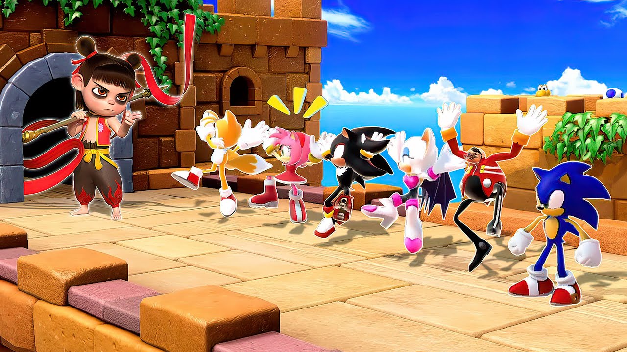 Super Mario Party Minigames - Shadow Vs Amy Vs Knuckle Vs Dr.Eggman (Master Difficulty)
