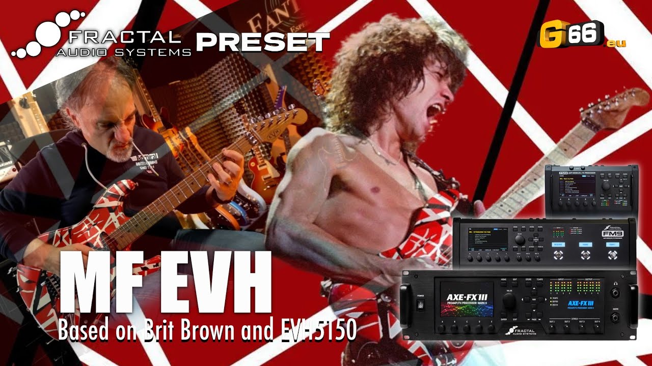 Van Halen Sound - Fractal Preset based on Brit Brown amp, EVH 5150 amp - Dynacab