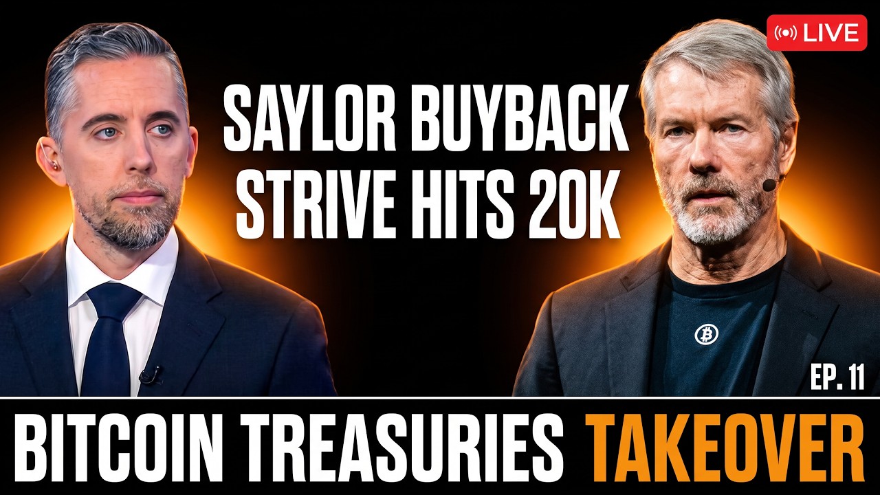 Saylor Buys Back STRC, Strive Hits 20K BTC, Metaplanet Exlusive | Bitcoin Treasuries Takeover