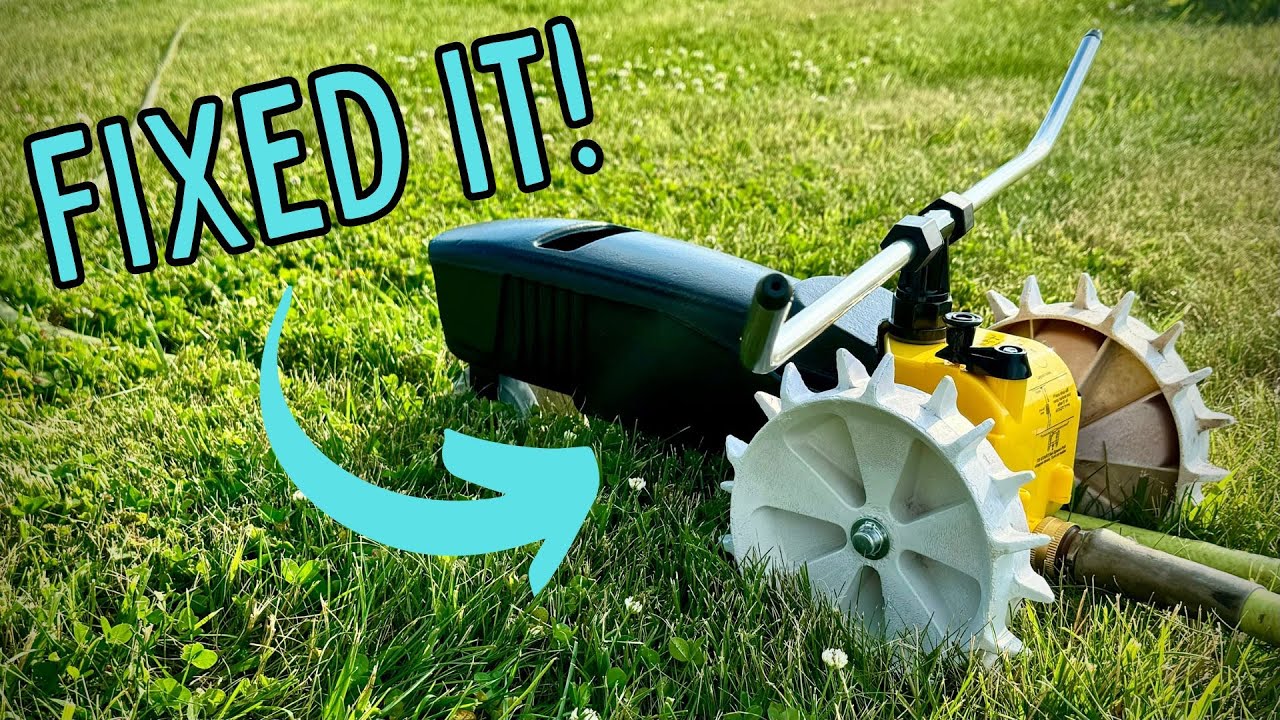 How to fix your Nelson Rain Train Traveling Sprinkler! Replacing the motor is simple!