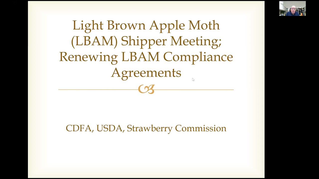 Light Brown Apple Moth (LBAM) Meeting