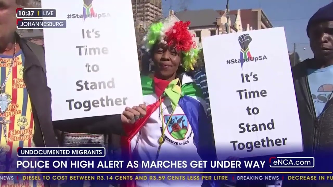 Anti-illegal migration march gets underway in Pretoria