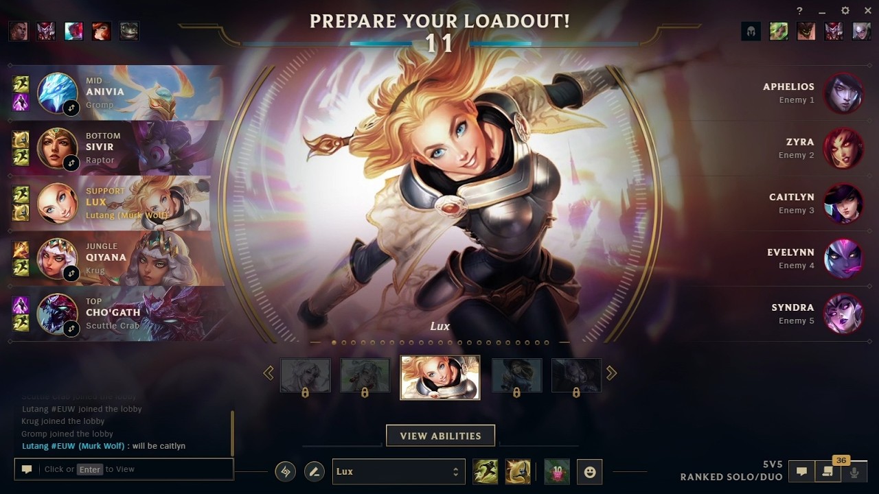 League of Legends: support Lux with adc Sivir - Game 44