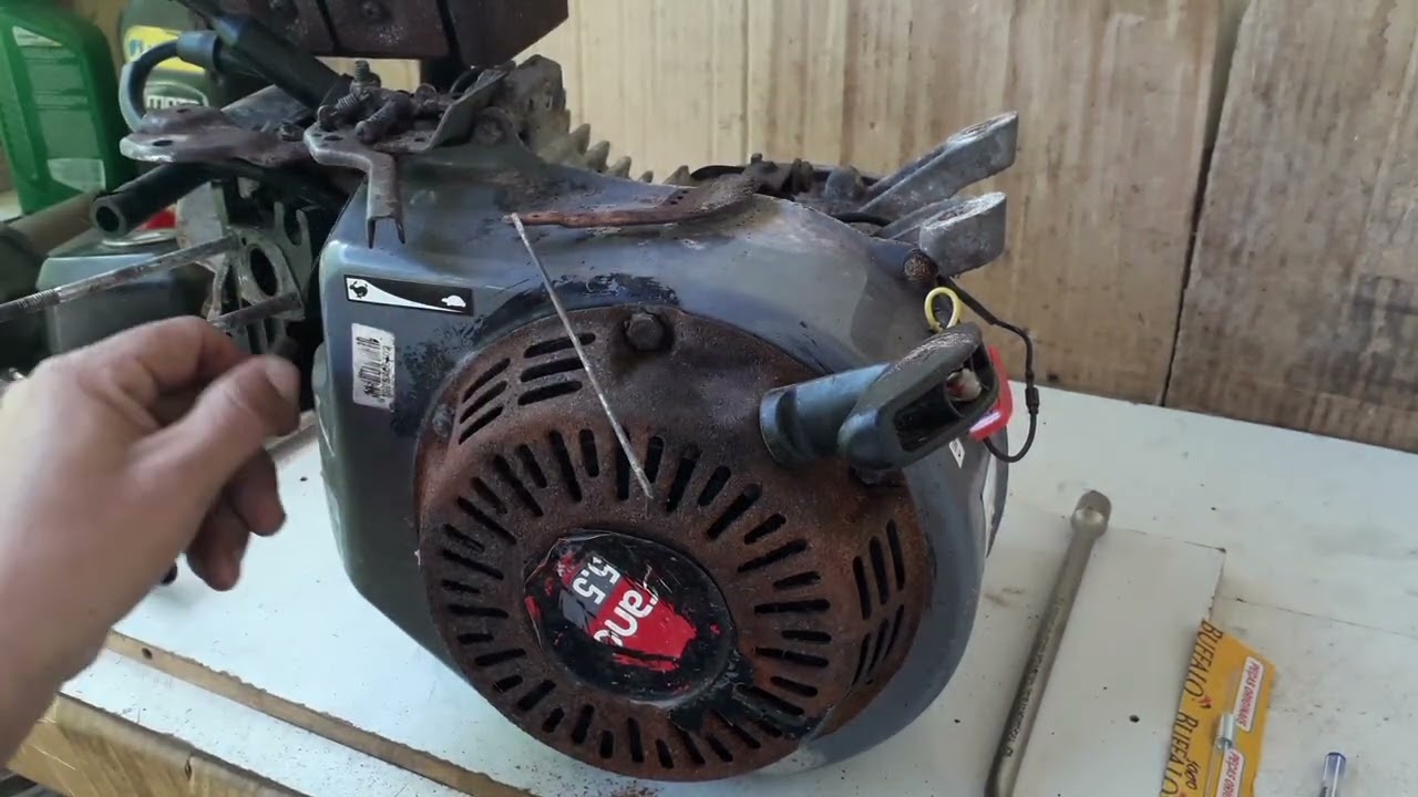 motor estacionario 5.5hp com as molas de aceleração sem preção, como fazer a troca!