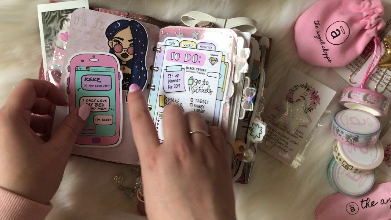 Rose planner flip through