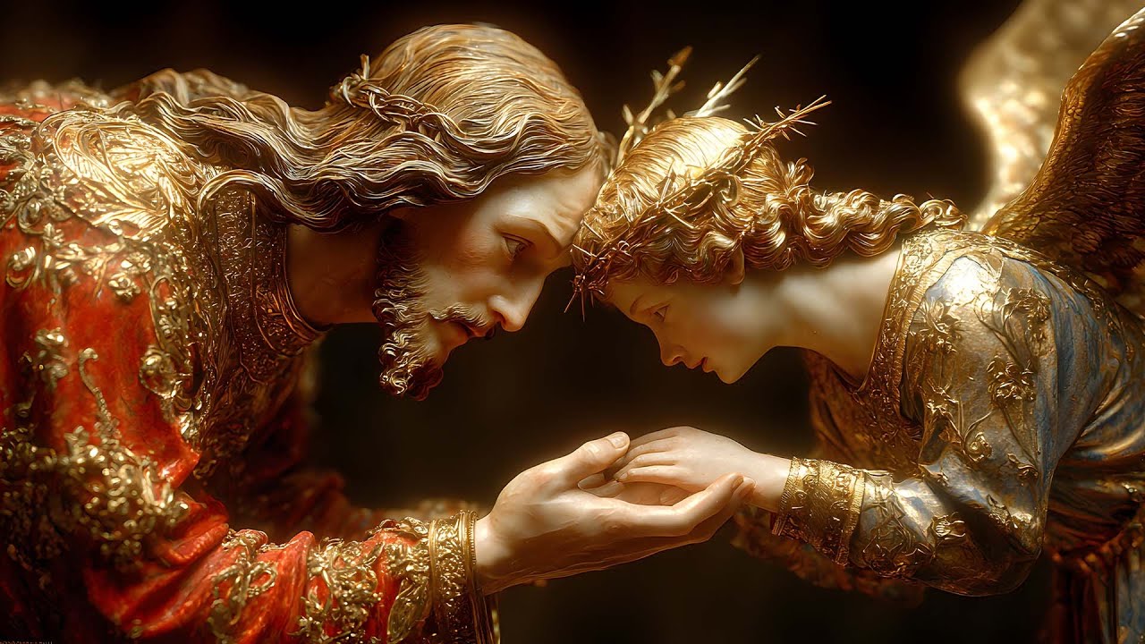 Throne of Light in Heaven | Blindfolded Angel & King Jesus | Fantasy Music & Art