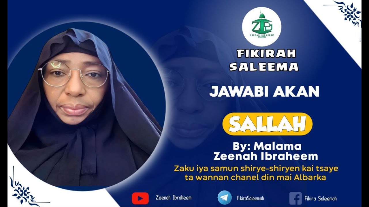 JAWABIN MALAMA ZEENATUDDIN IBRAHIM TA'ALEEMAT AKAN SALLAH