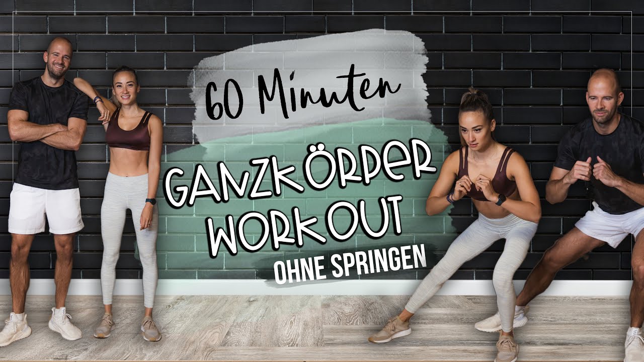 60 Minuten Workout - Bauch Beine Po & Oberkörper zuhause trainieren | Ohne Springen