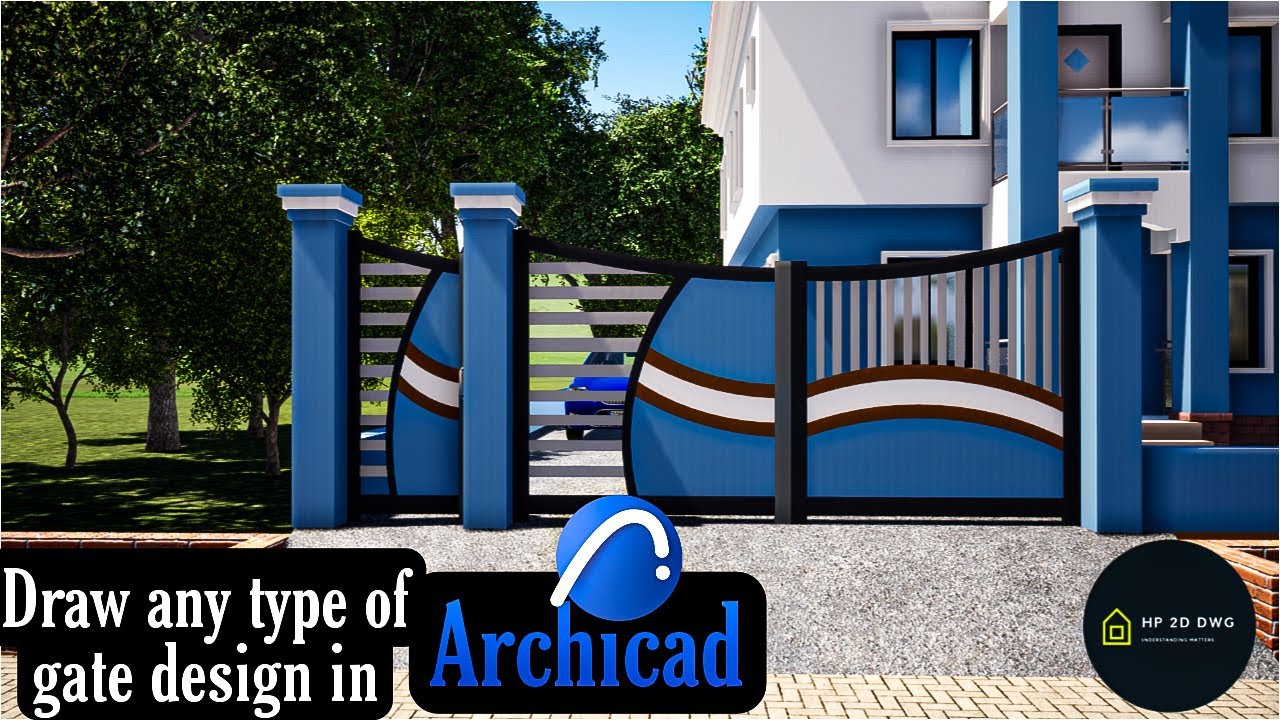Draw Any Type of Gate Design in Archicad 2D and 3D (Intense Teaching)
