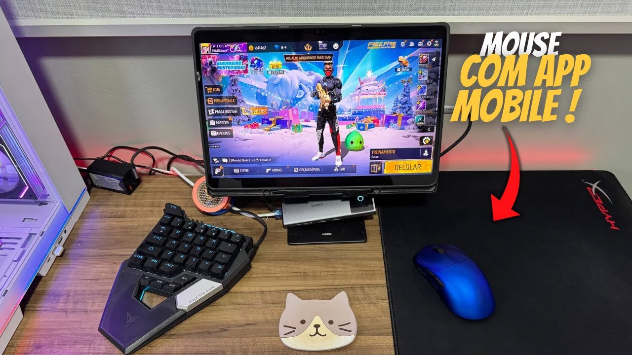 RAWM LEVIATHAN V4 O MELHOR MOUSE CHINÊS PRA JOGAR NO MOBILADOR ! Teclado e mouse no celular 