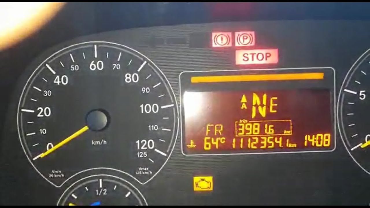 Como fazer luz STOP acendeu ?  e mais dicas como navegar no painél Axor Mercedes-Benz