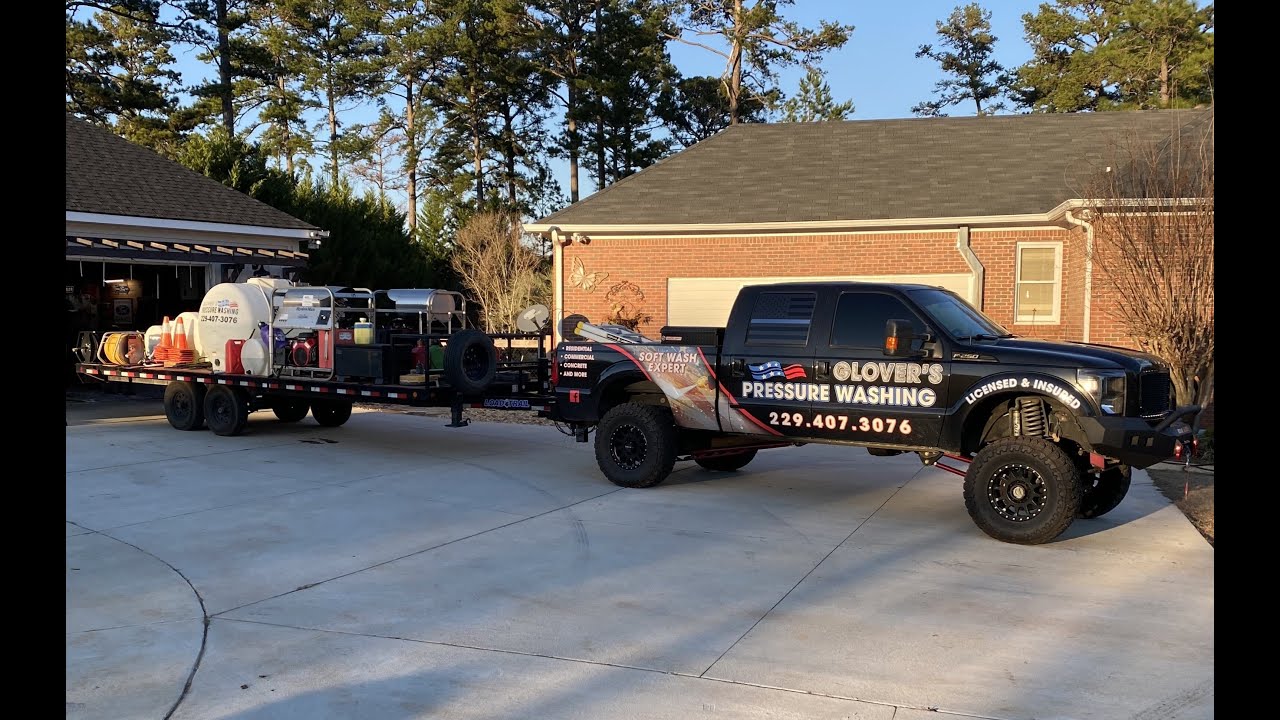 24 Foot Pressure Washing Rig