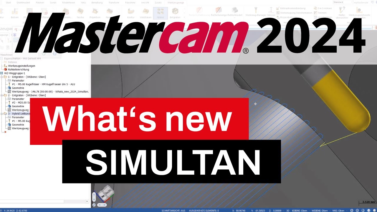 Whats new in Mastercam 2024 - Simultan