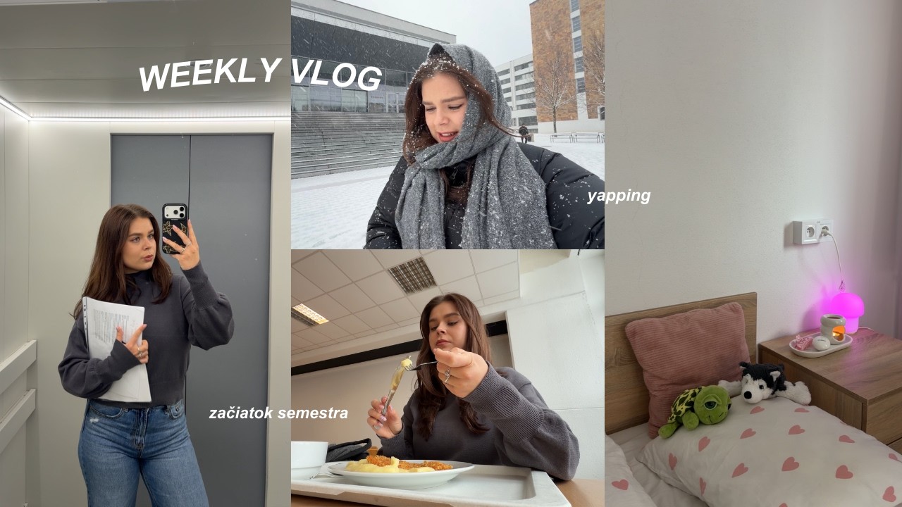 VLOG - začiatok semestra, intrák and yapping