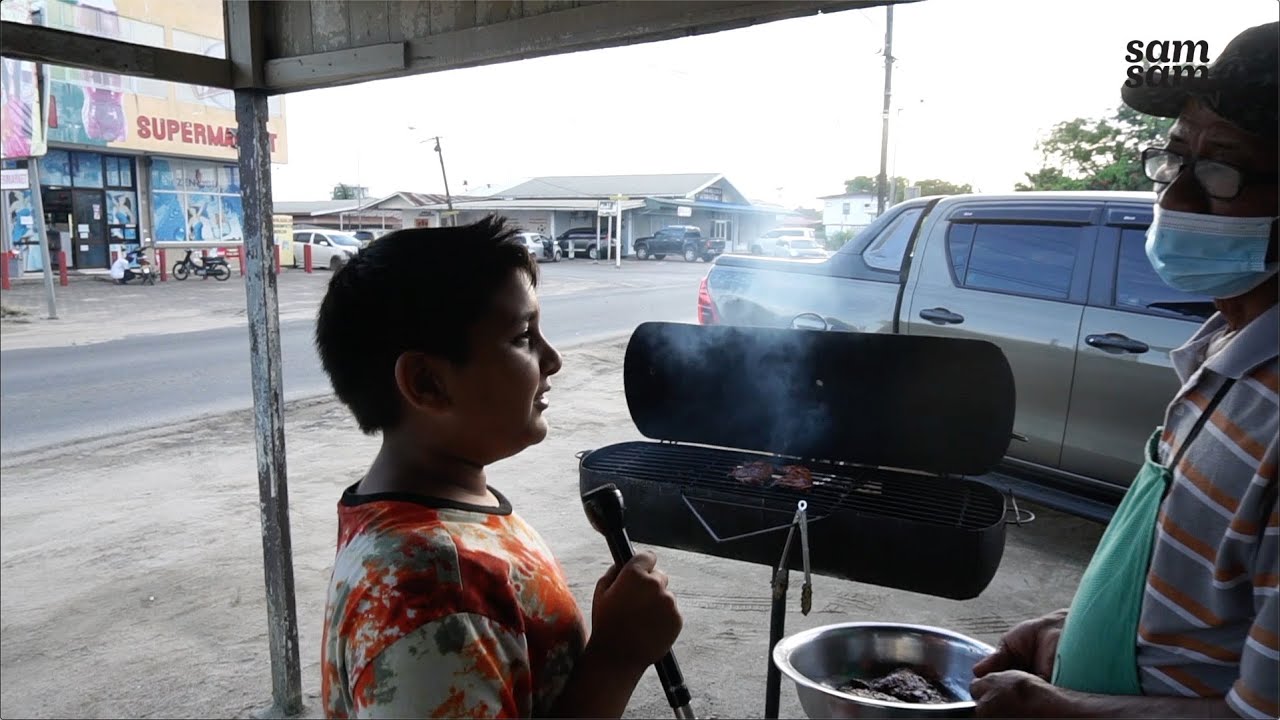 Kip eten in Suriname
