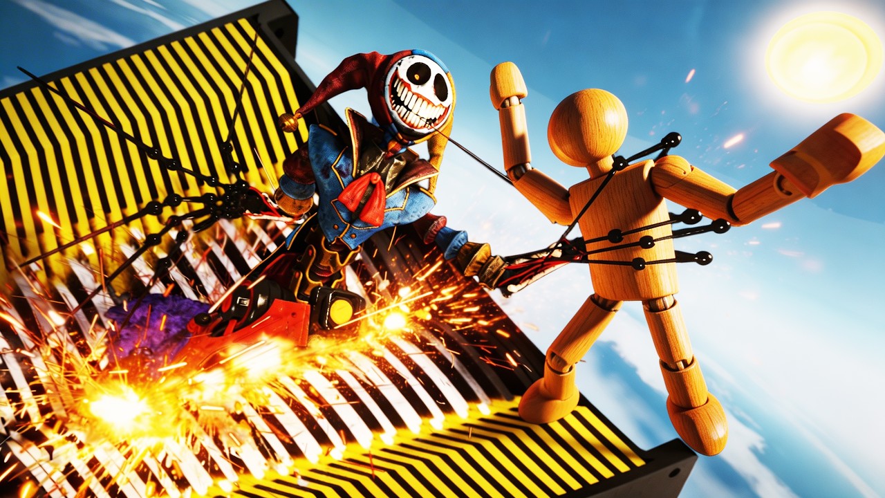 POPPY PLAYTIME 5 VS SHREDDER - Ragdoll Falls[GMOD]