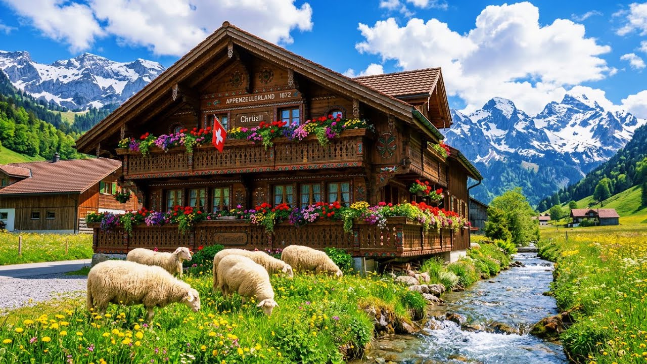 I Found Switzerland's Stunning Village Elm With a Unique Fountain ! MUST SEE Hidden Gem 💎 